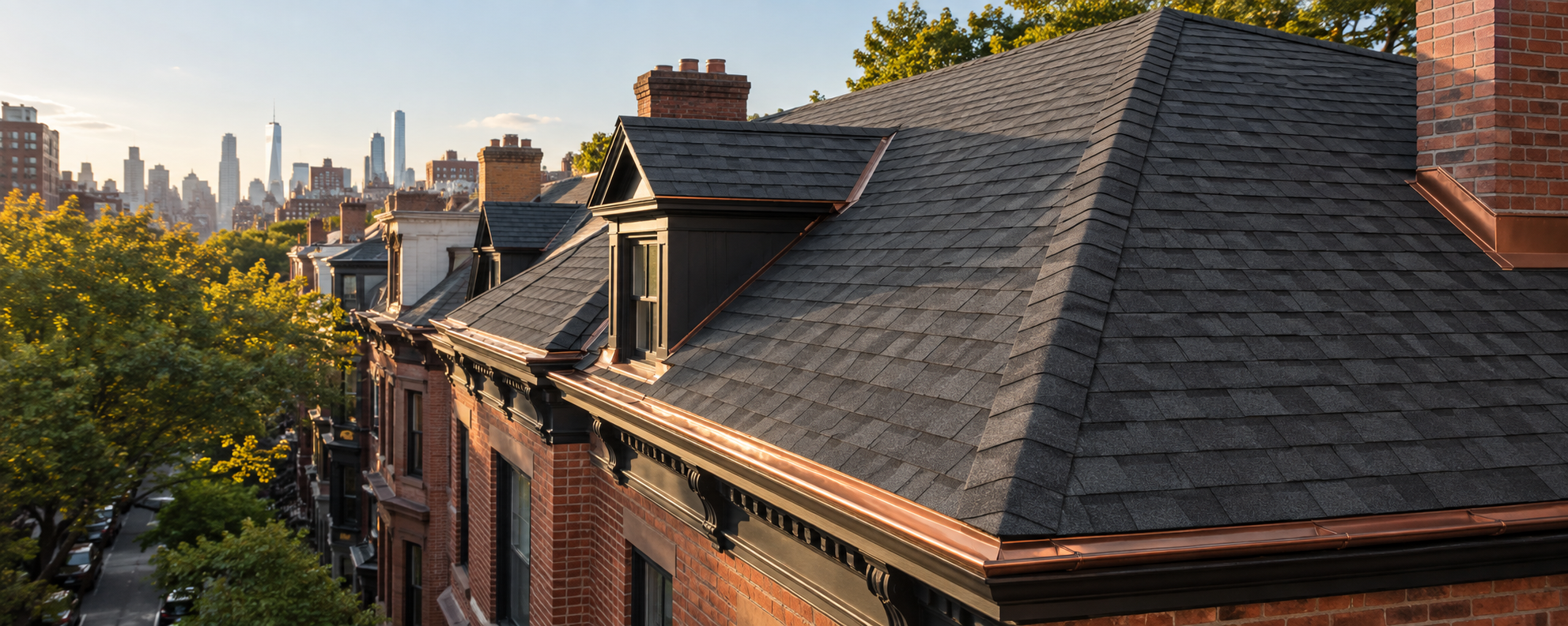 Shingle Roofing NYC project in New York